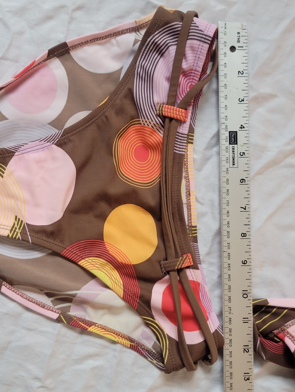 BODY GLOVE Brown Multicolor Circle Print Bikini Set - Picture 4 of 9
